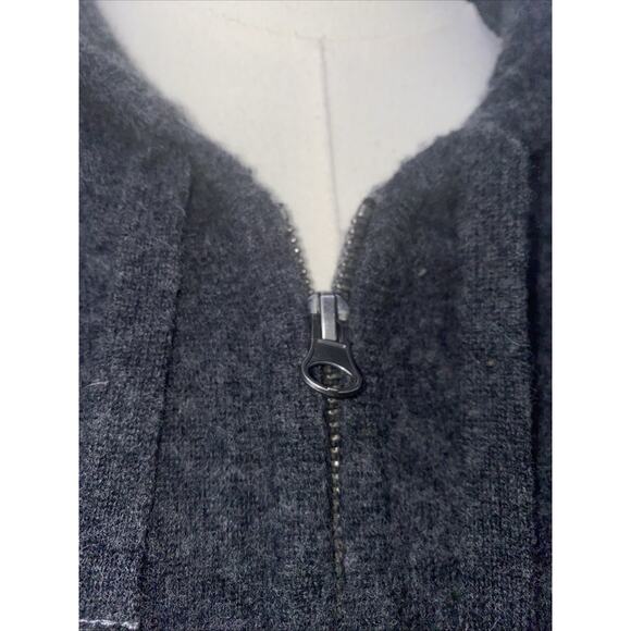 RAILS Mens Wool Blend Medium Ryder Charcoal Heather Hoodie Full Zip - Picture 3 of 10